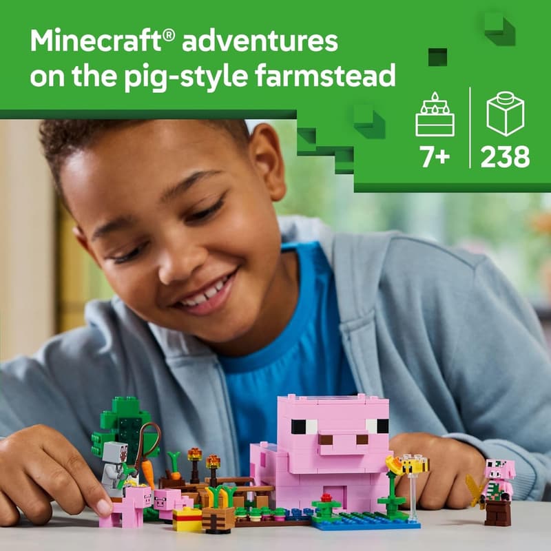 Minecraft Baby Pig House Building Set - Ages 7+
