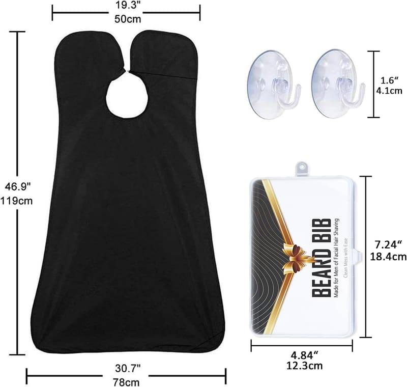 Beard Trimming Apron: Non-Stick, Waterproof Cloth