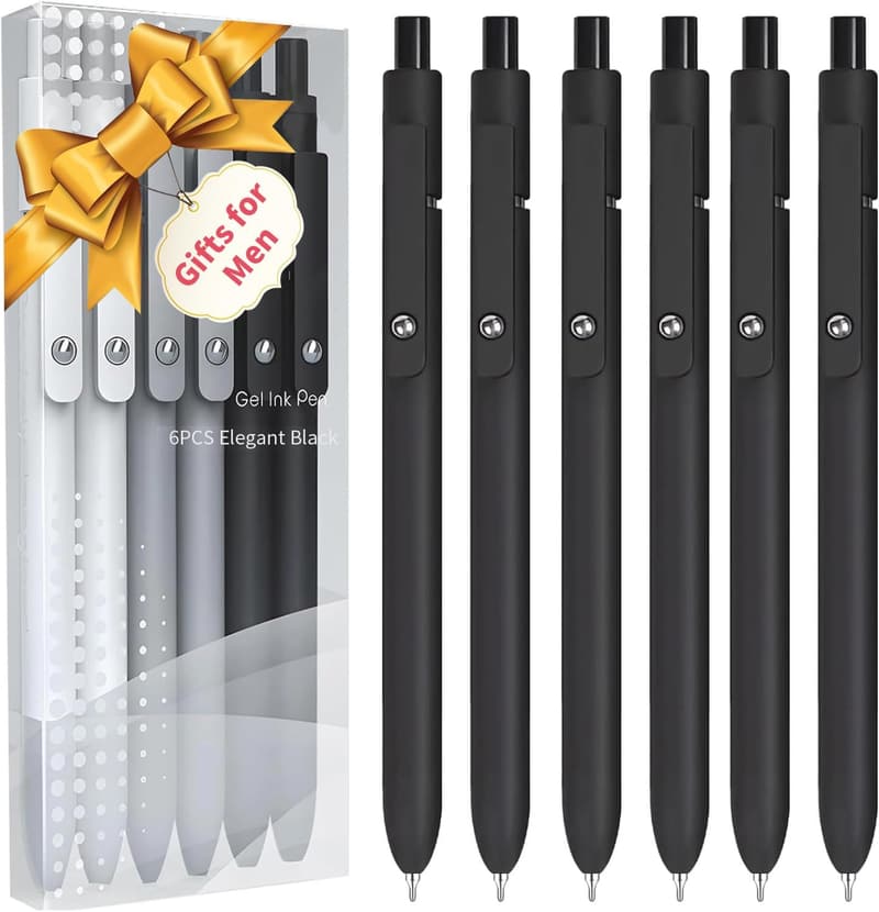 Birthday Gift: Black Gel Pens Set for Men