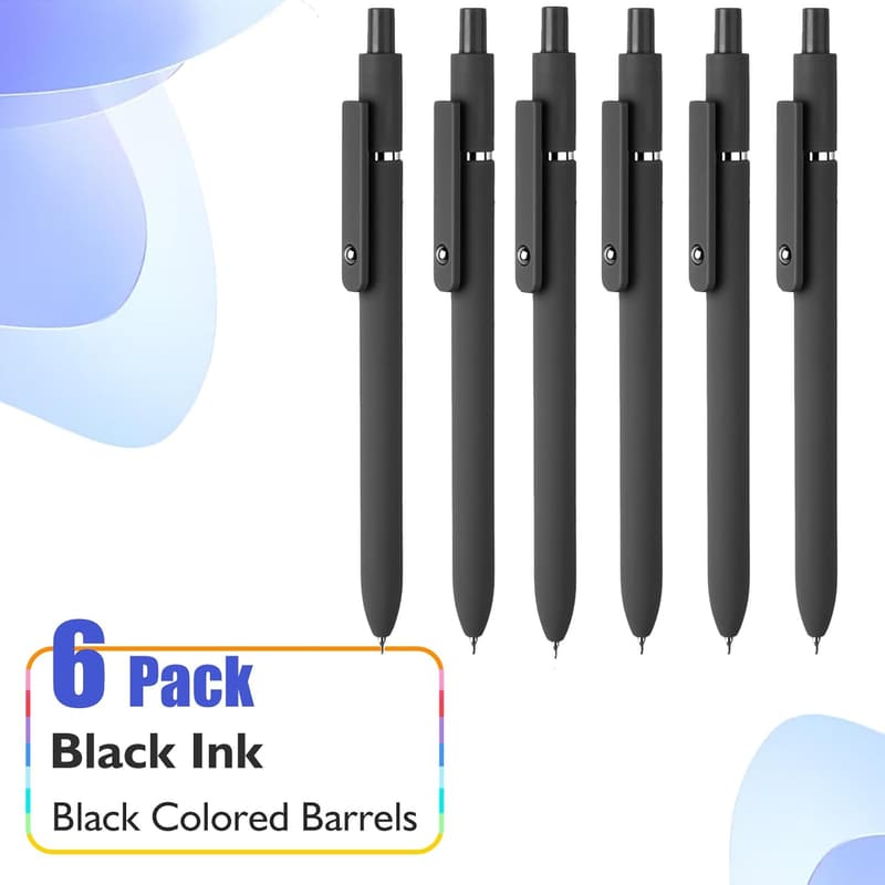 Birthday Gift: Black Gel Pens Set for Men