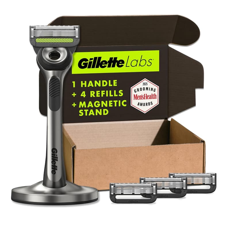 Holiday Razor Set with Exfoliating Bar for Men