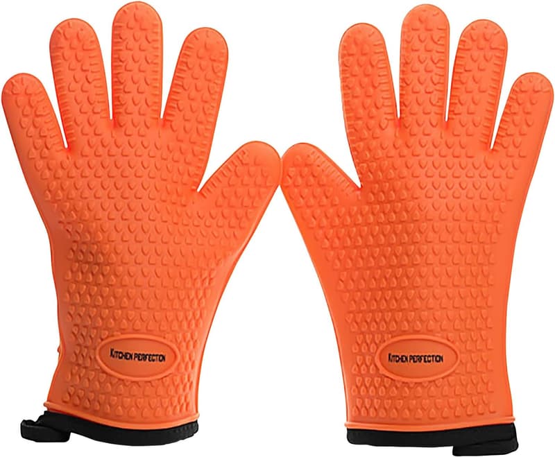 BBQ Heat-Resistant Silicone Gloves Set