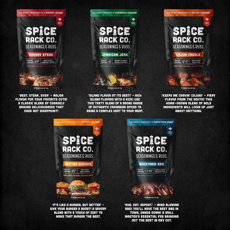 Birthday BBQ Spice Set - Grilling & Smoking Seasonings (5 Pack)