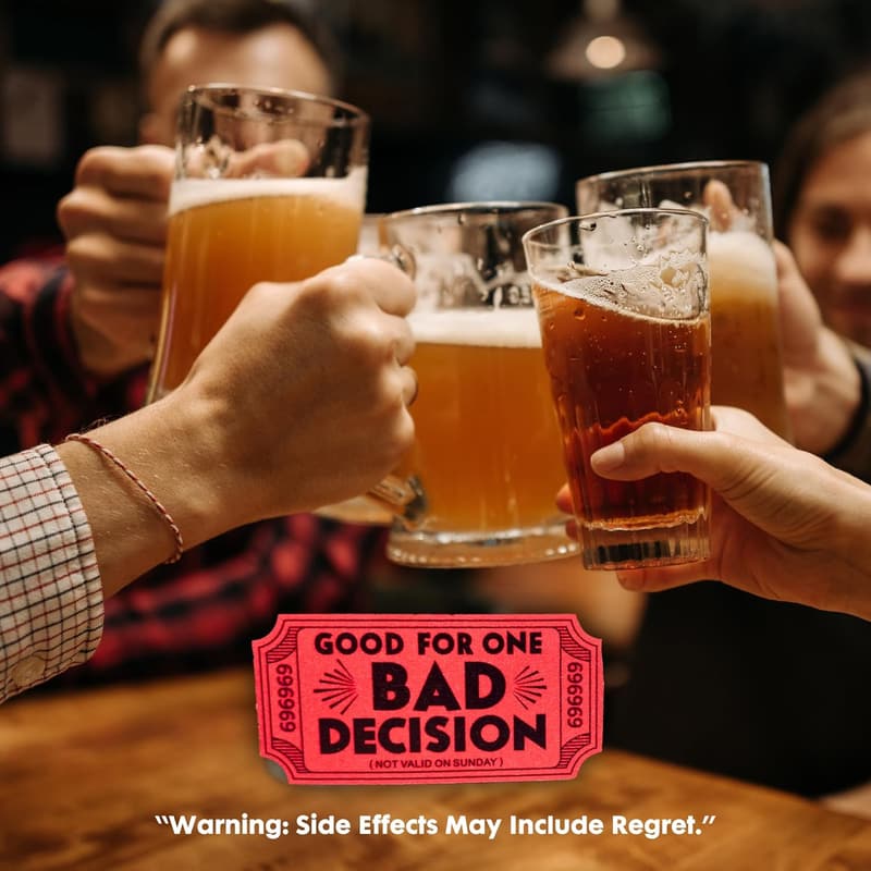 Bachelor Party Joke Tickets – 1000 Raffle-Style Gags
