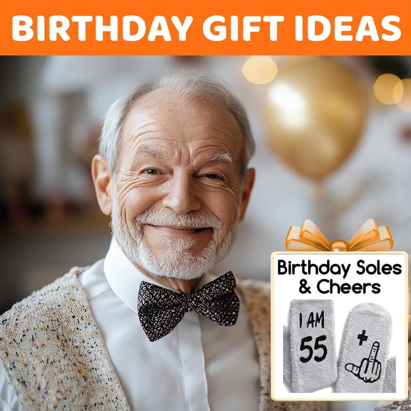 Birthday Socks for Older Men