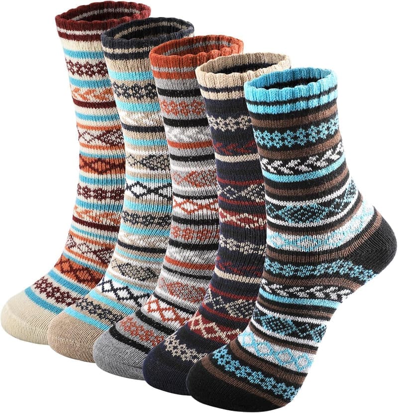 Winter Wool Socks - Cozy Thick Knit for Men and Women