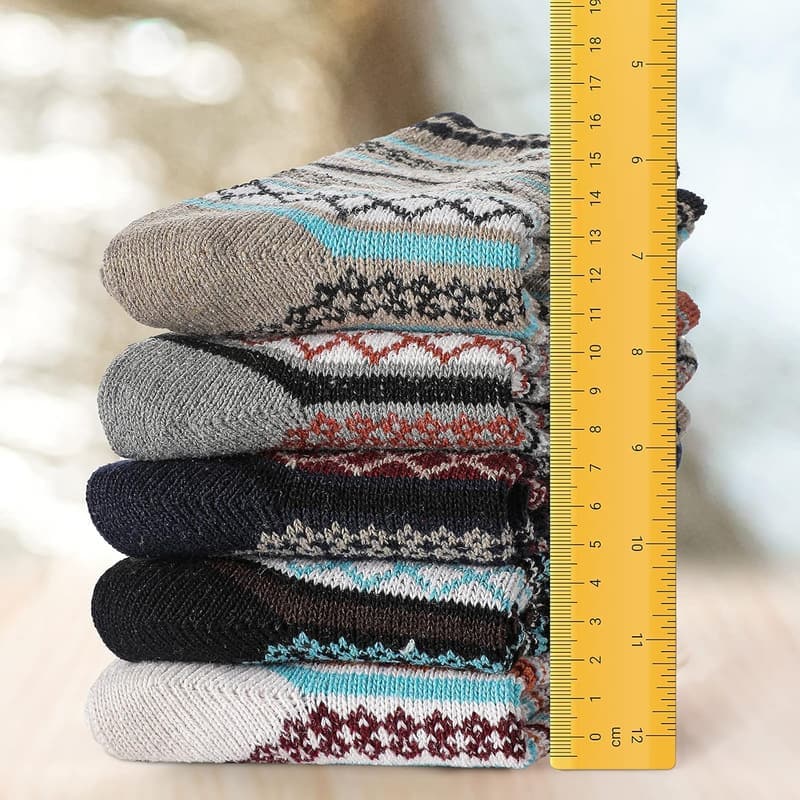 Winter Wool Socks - Cozy Thick Knit for Men and Women