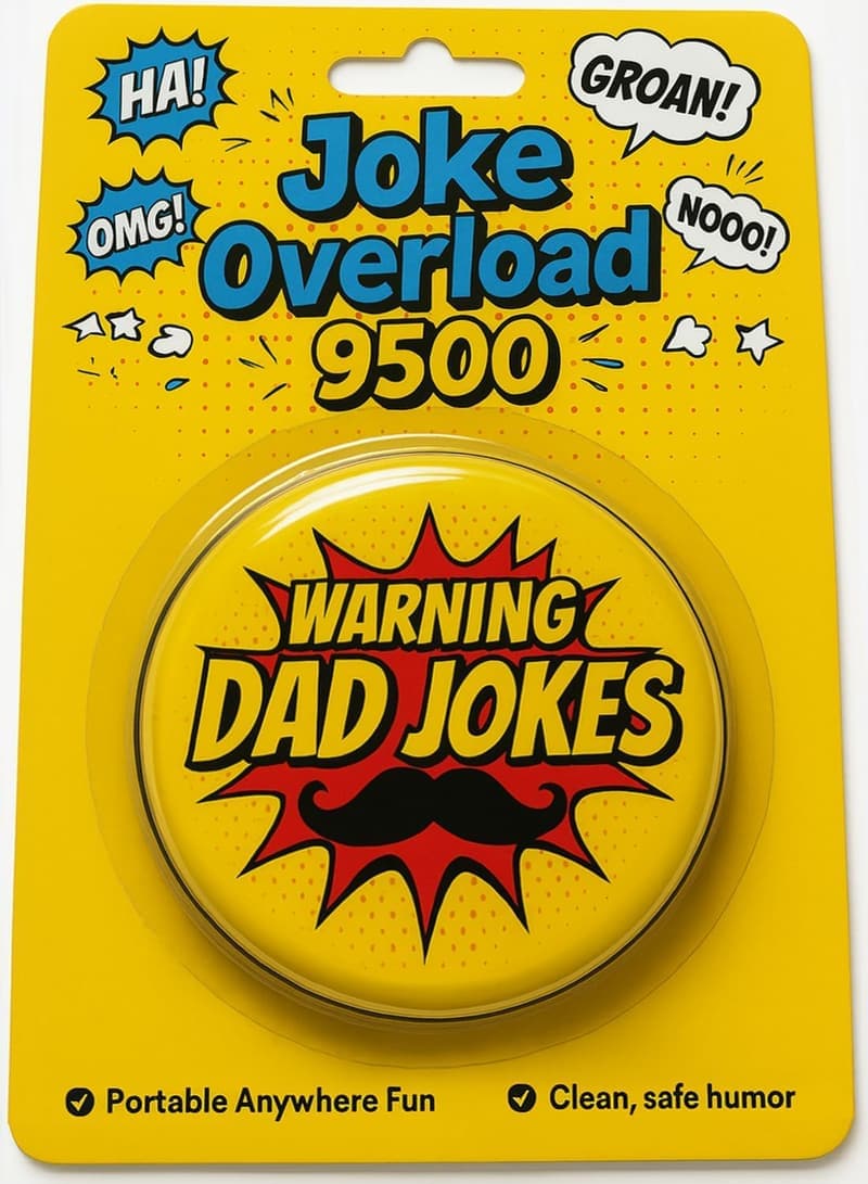 Father's Day Dad Joke Button for Men