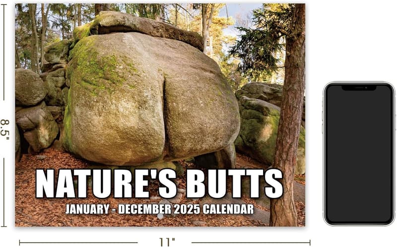White Elephant 2025 Nature Butts Calendar, 11