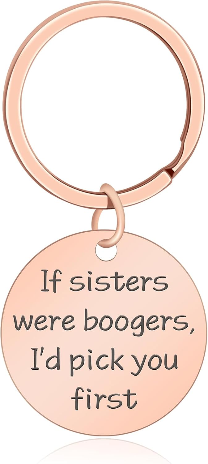 Sister Friendship Keychain Gift for Women
