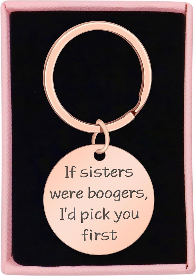 Sister Friendship Keychain Gift for Women
