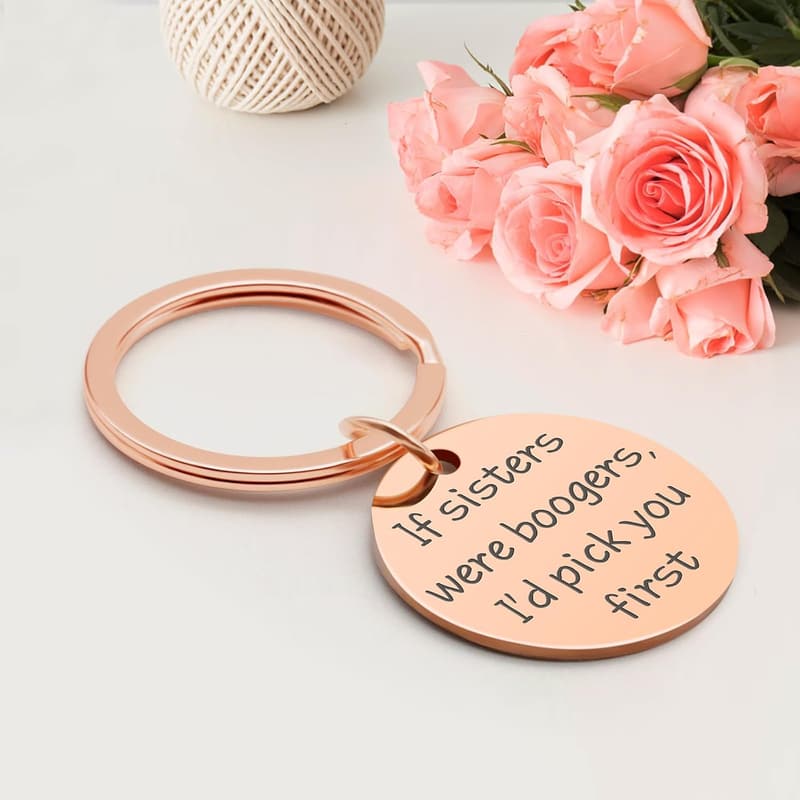 Sister Friendship Keychain Gift for Women