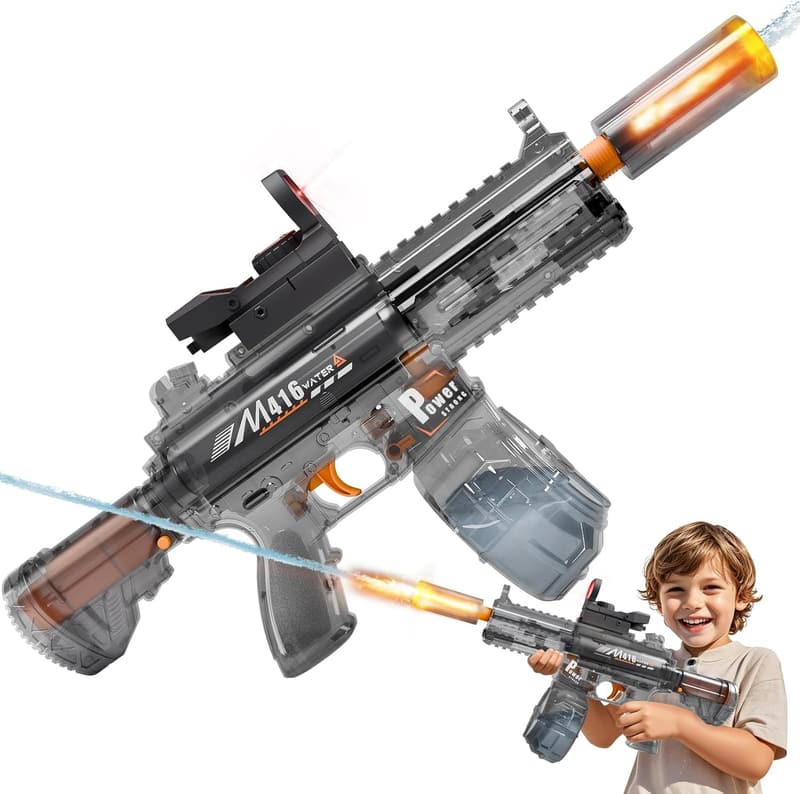 Summer LED Water Gun, 40 FT Range for Kids