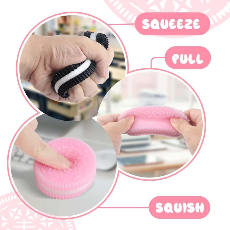 Birthday Party Fidget Cookie Squishies for Kids and Adults