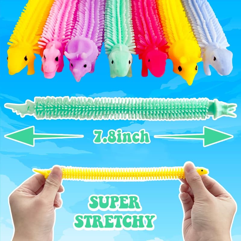Dinosaur Stretchy String Fidget Toys - 40 Pack