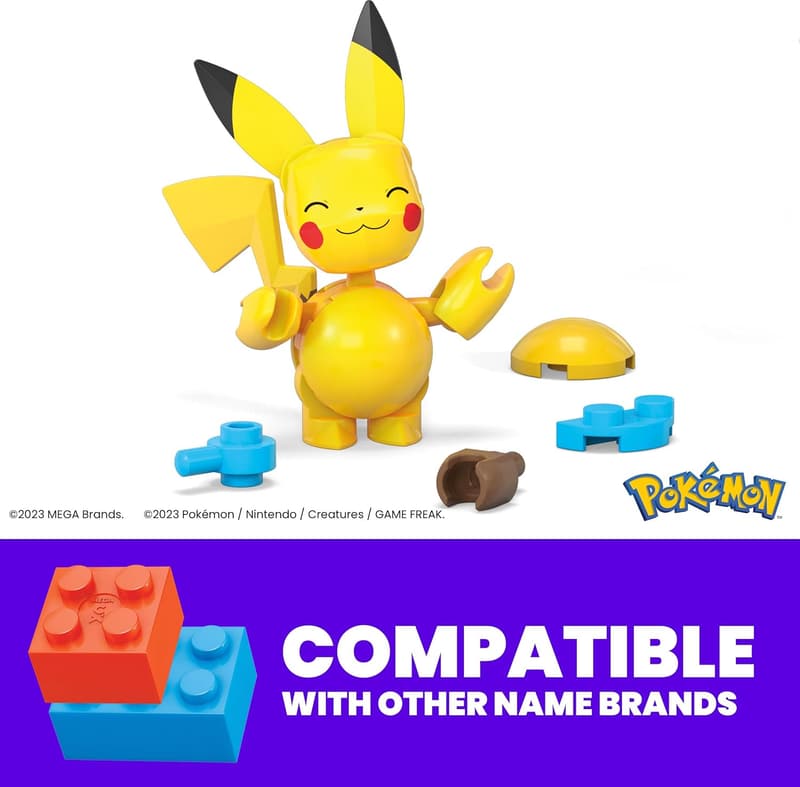 Pokémon Pikachu & Zubat Building Set with Poké Ball