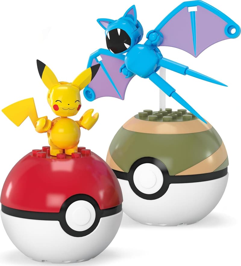 Pokémon Pikachu & Zubat Building Set with Poké Ball