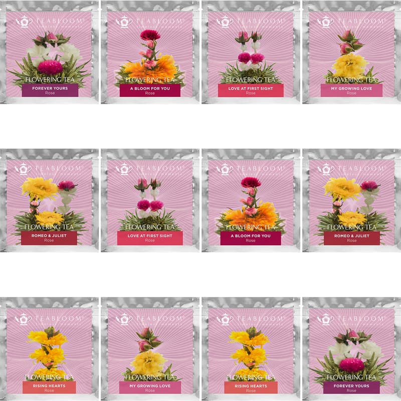 Romantic Blooming Rose Tea Gift Set
