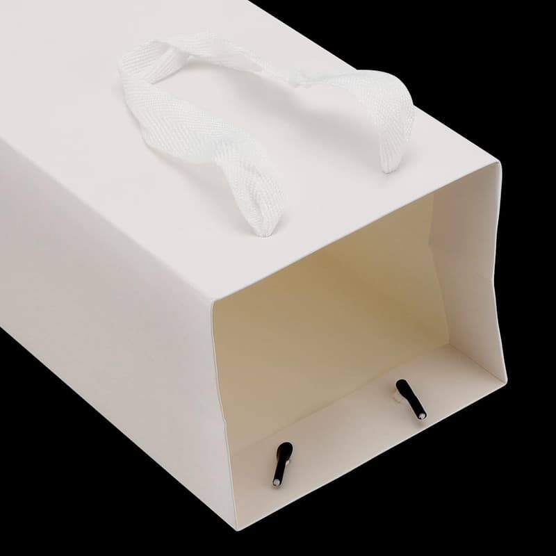 Wedding Wine Gift Bags, 30 Pack, Thick White Paper with Handles