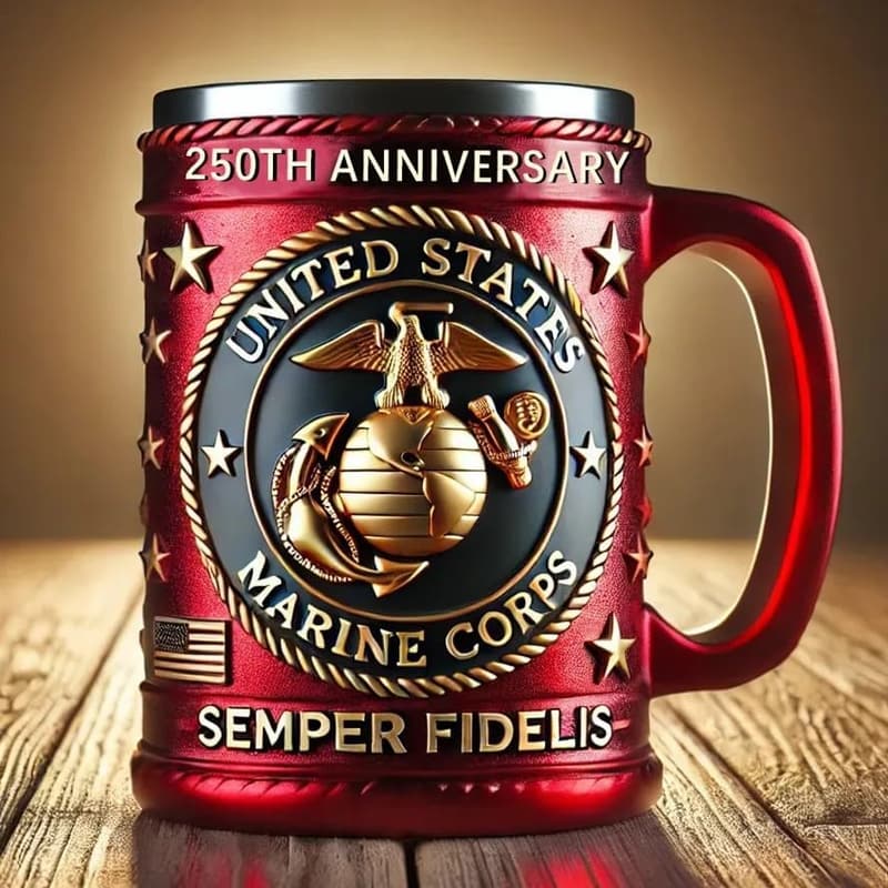 250th Anniversary Marine Corps 3D Mug for Veterans