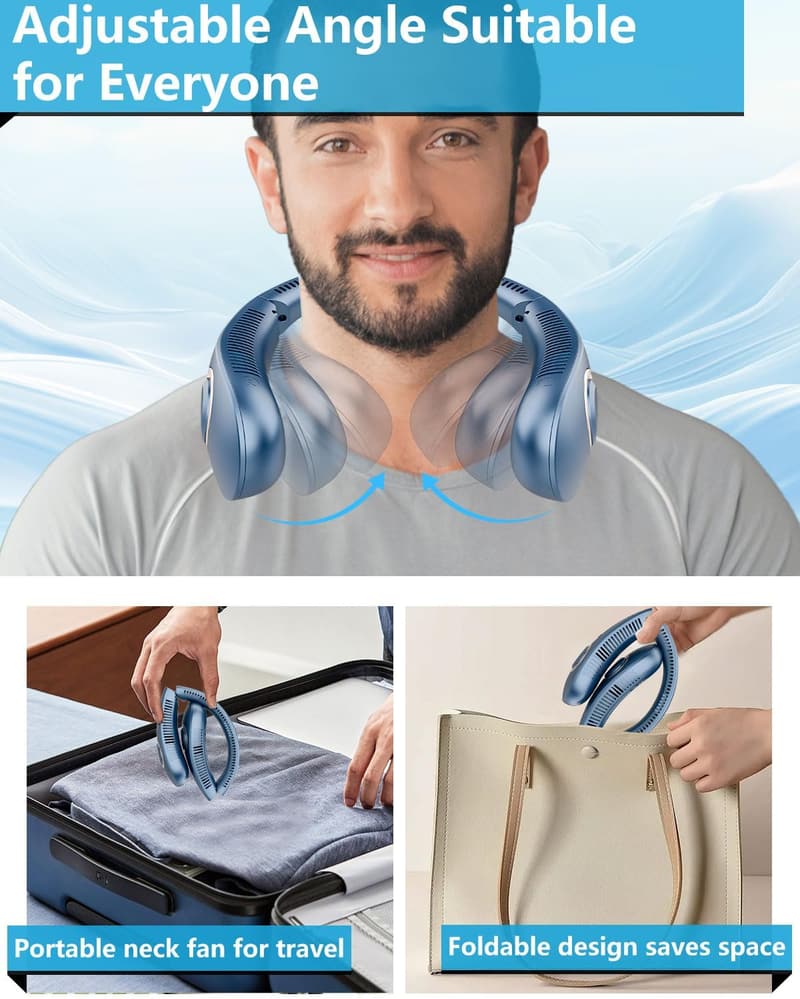 Portable Rechargeable Bladeless Neck Fan
