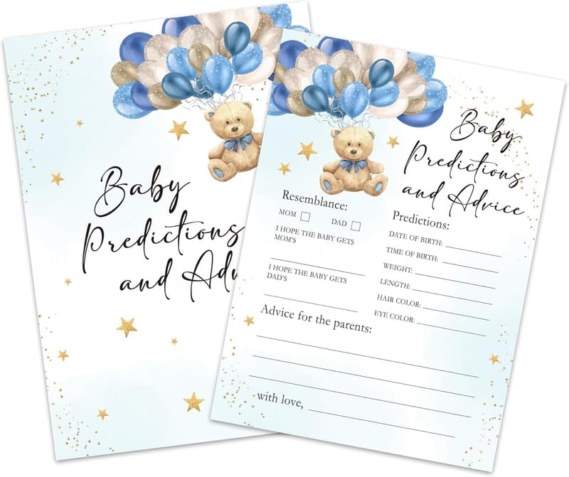 Baby Shower Game Cards - 25 Pack