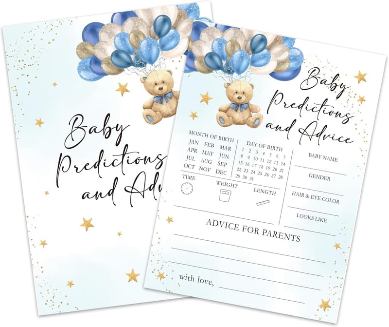 Baby Shower Game Cards - 25 Pack