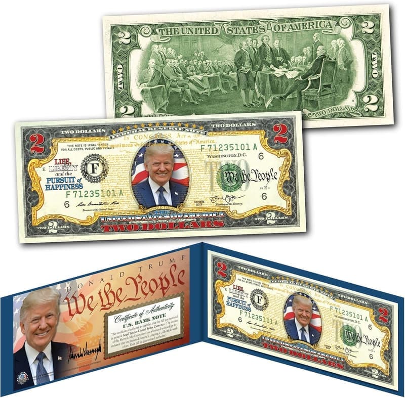 Declaration of Independence $2 Bill - Trump Edition