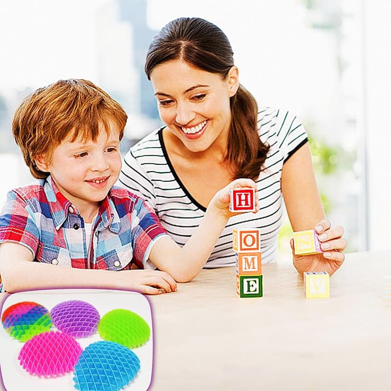 Fidget Worm Stress Relief Toy, Elastic Mesh Sensory