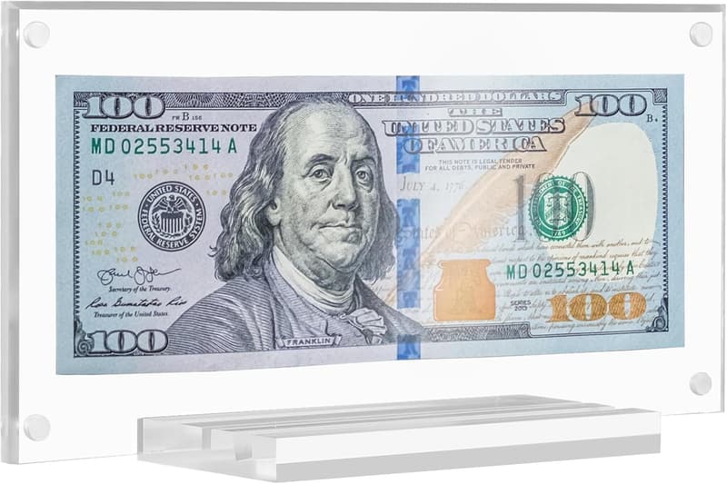Acrylic Money Frame for Collectors