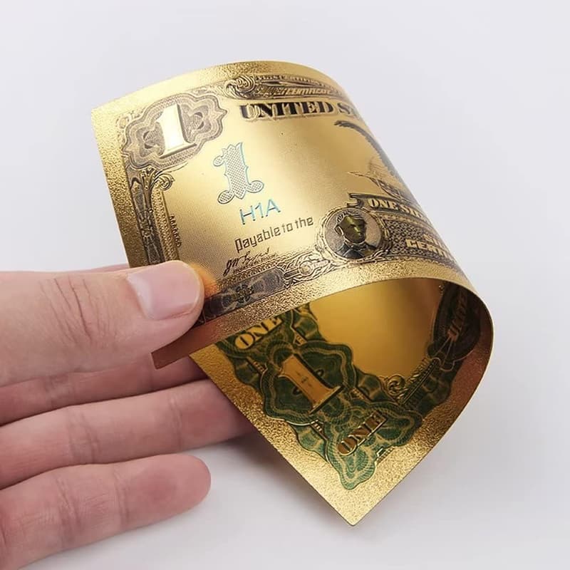 24k Gold-Plated Dollar Foil Bills