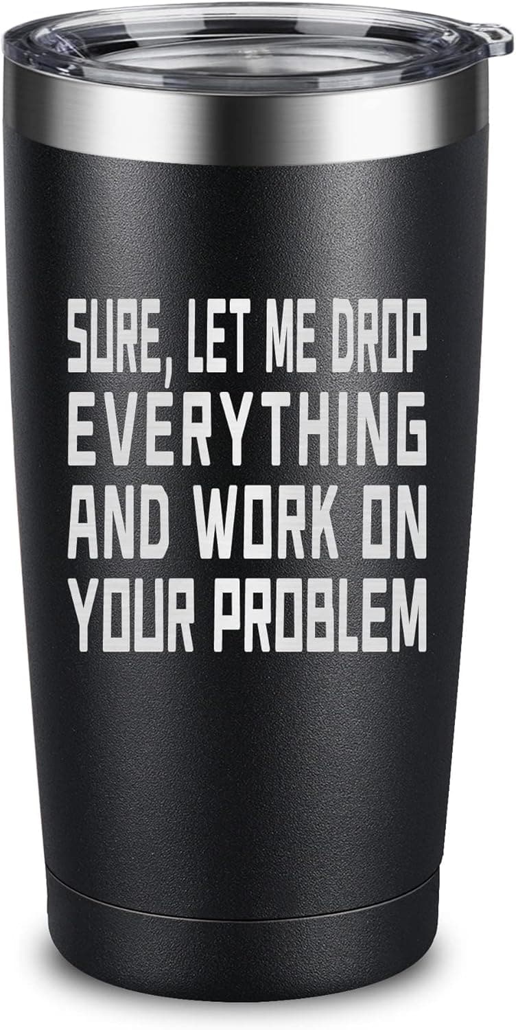 Father's Day Black Engraved Tumbler, 20 Oz