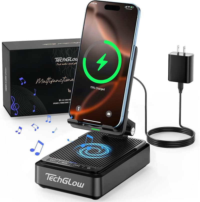 Birthday Bluetooth Speaker & Charger Stand for Parents