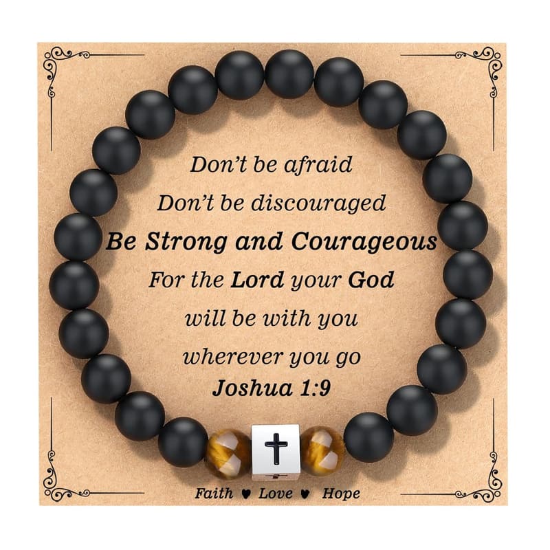 Confirmation Cross Bracelet for Teen Boys
