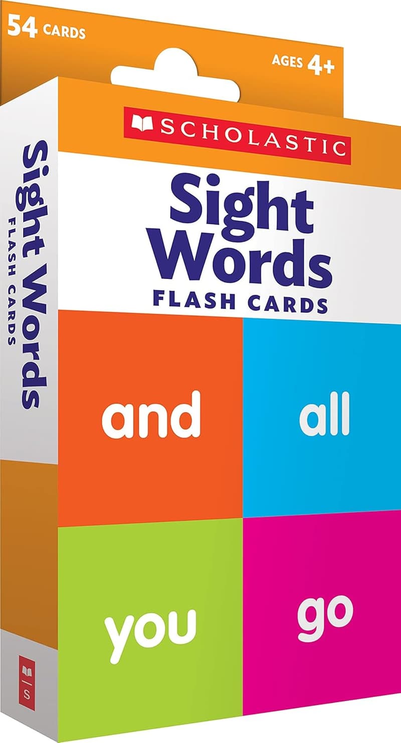 Sight Words Educational Flash Cards