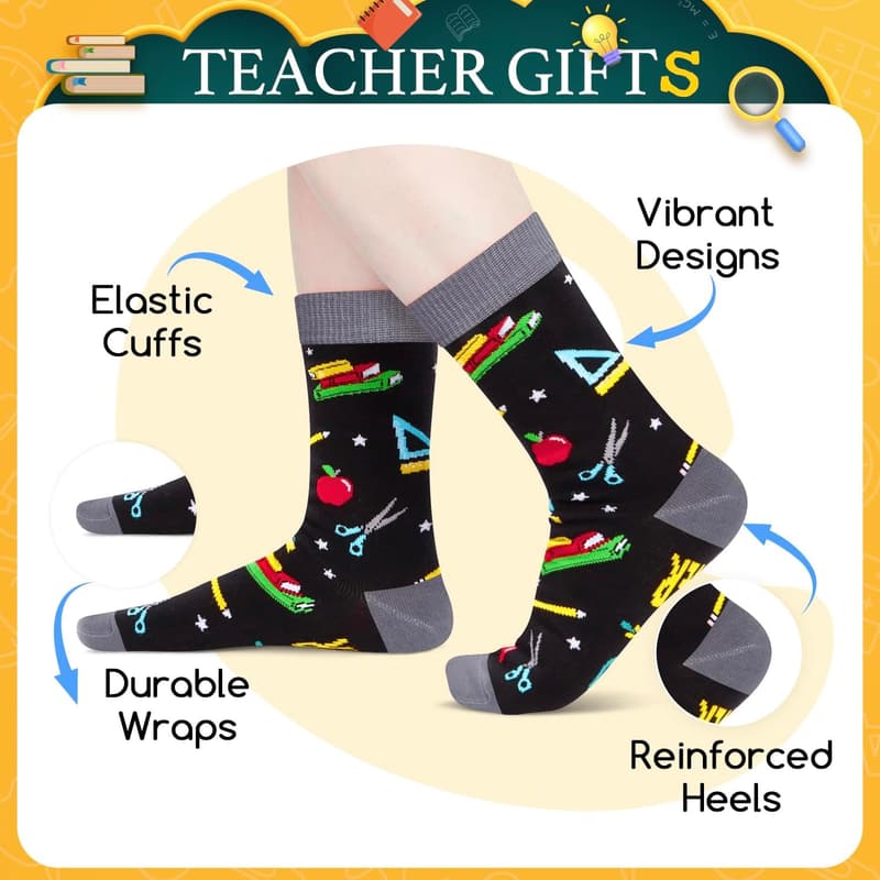 Teacher Appreciation Socks for Women and Men