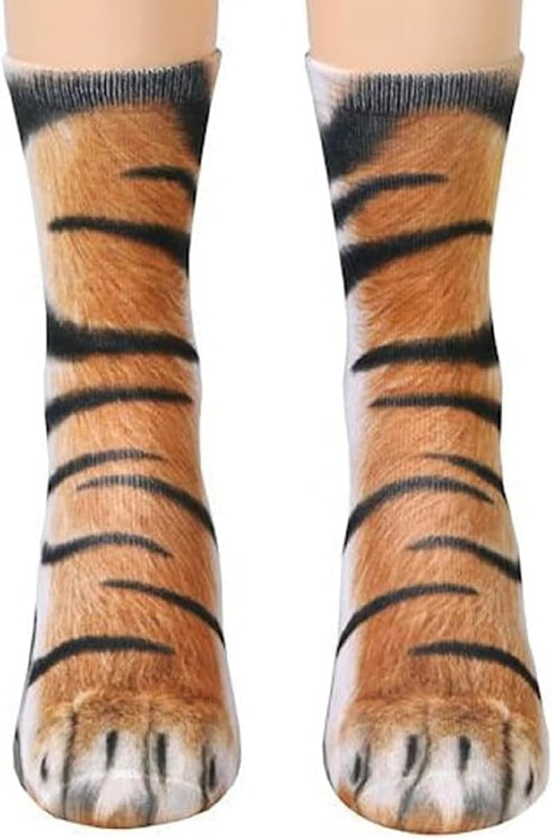 Christmas 3D Animal Paw Socks for Adults
