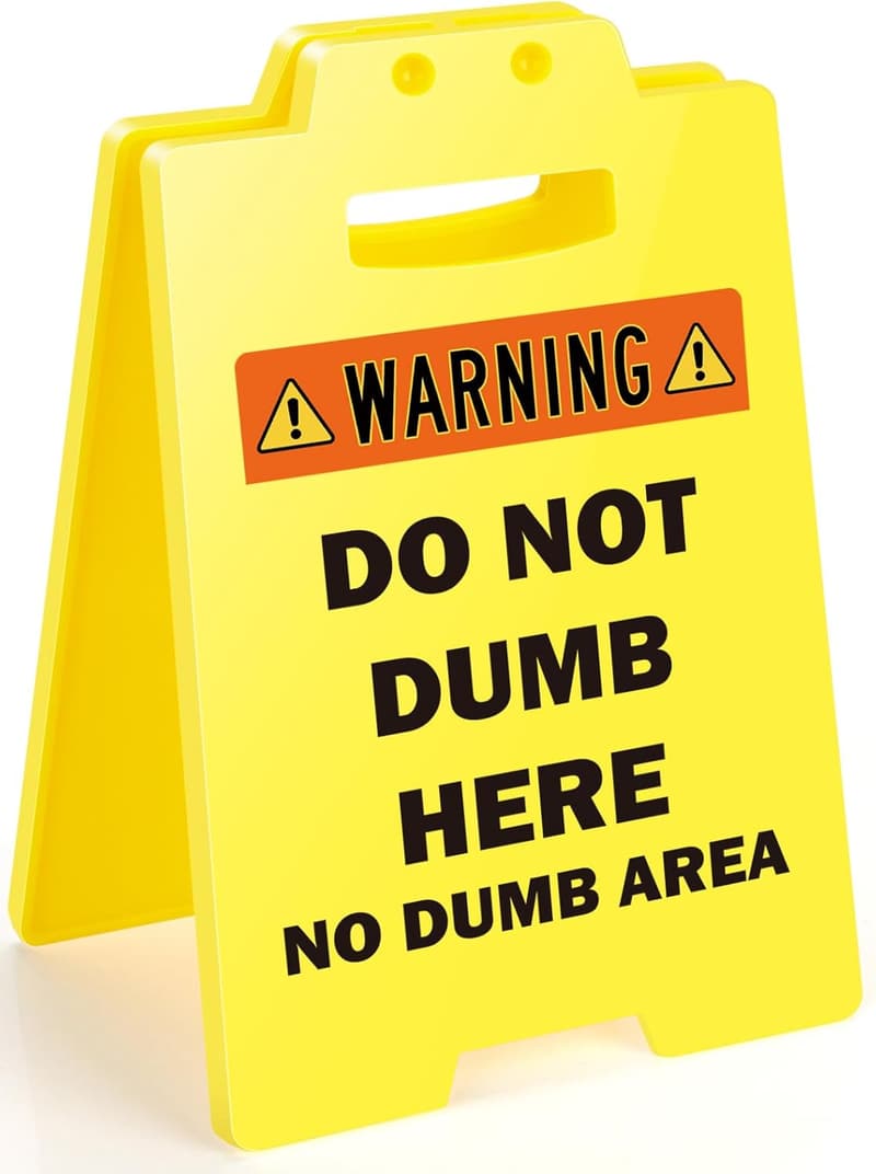Office Gag Sign - Funny Cubicle Decor for Colleagues