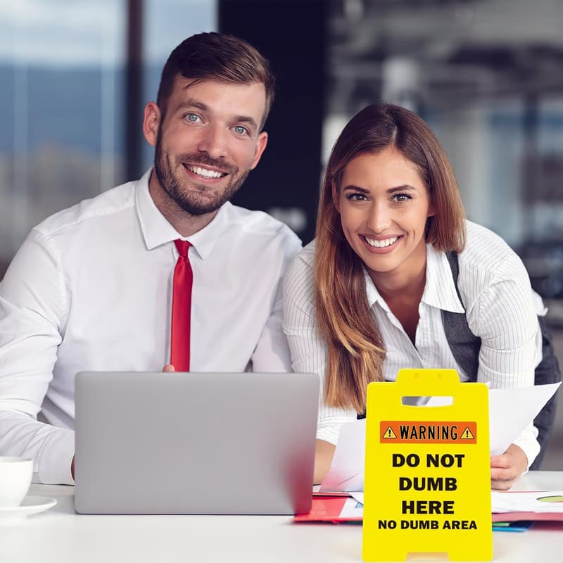 Office Gag Sign - Funny Cubicle Decor for Colleagues