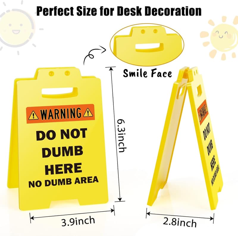 Office Gag Sign - Funny Cubicle Decor for Colleagues