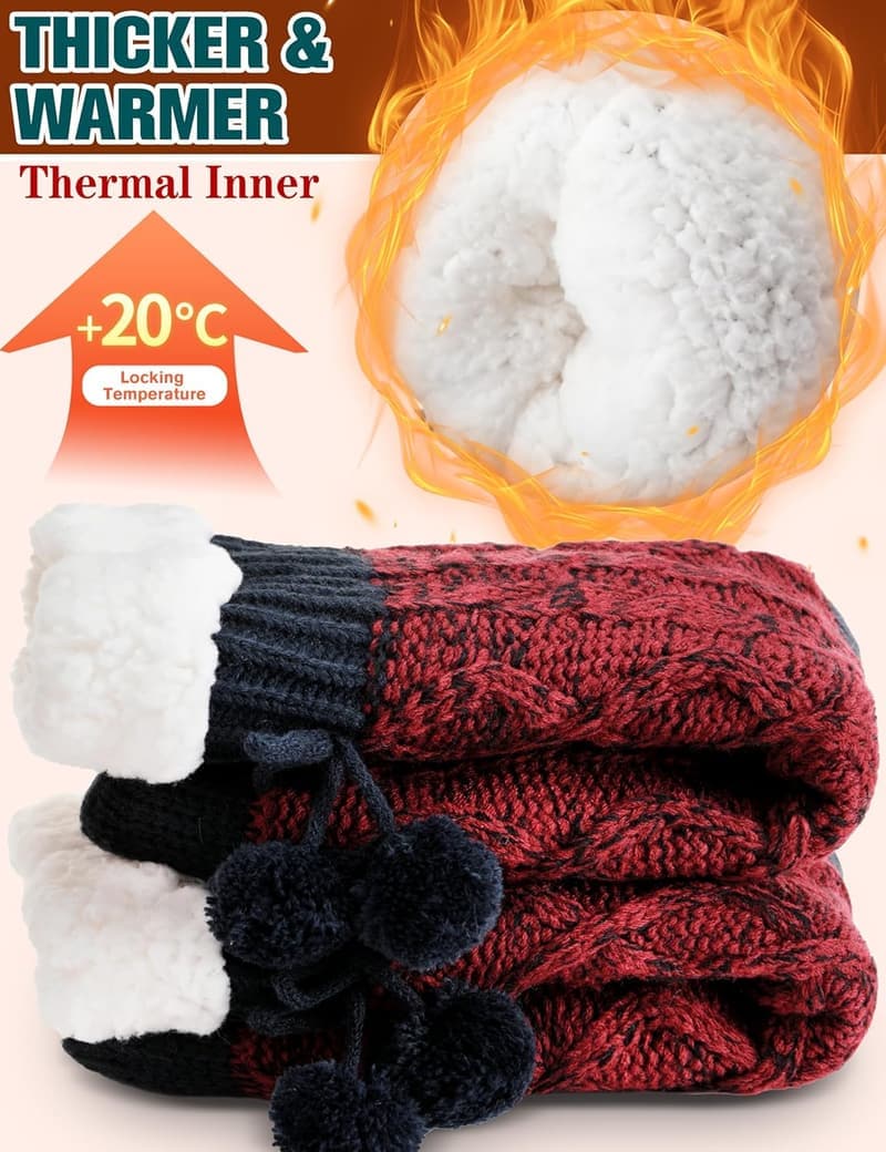 Women's Cozy Fleece Cabin Socks