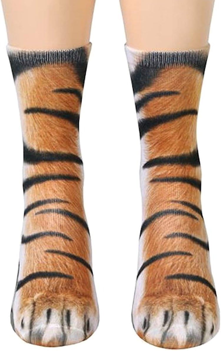 White Elephant Animal Paw Socks - Funny Gag Gift