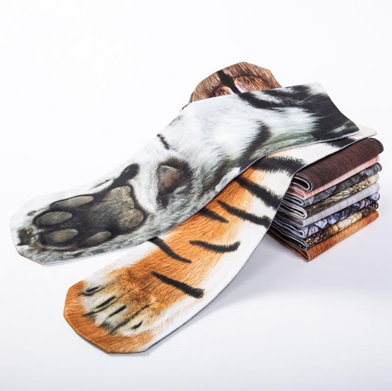 White Elephant Animal Paw Socks - Funny Gag Gift