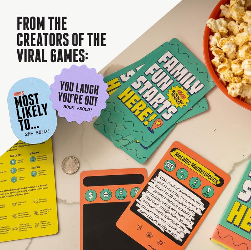 Family Scratch-Off Activity Book: Ages 8+