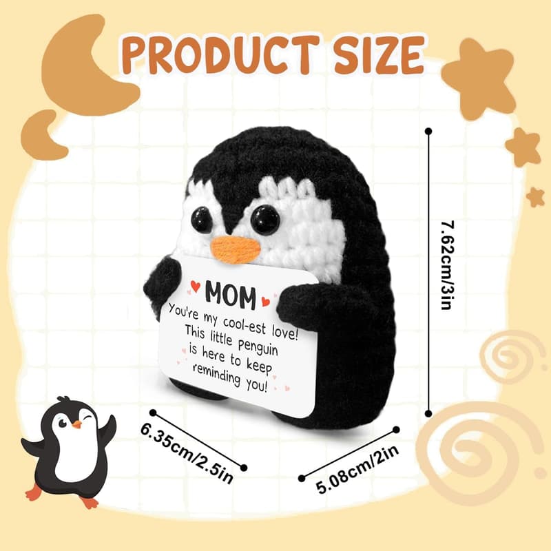 Mother's Day Crochet Penguin - Gift for Women