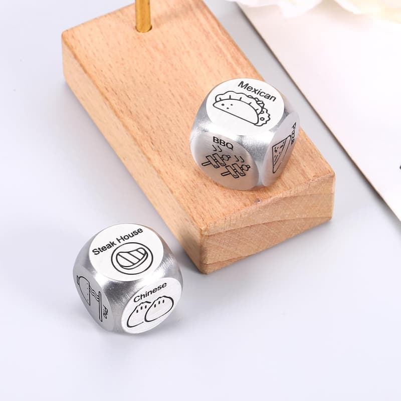 10th Anniversary Tin Dice Set for Couples