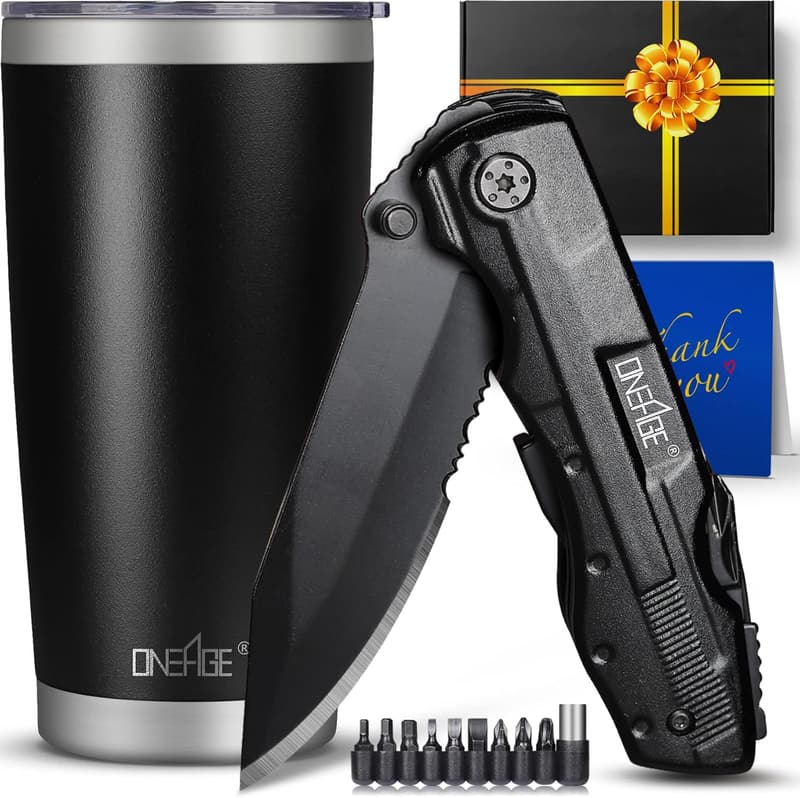 Christmas Men's Tumbler & Multitool Set