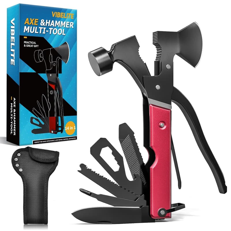 Father's Day Multitool Axe: 15-in-1 Camping Essential