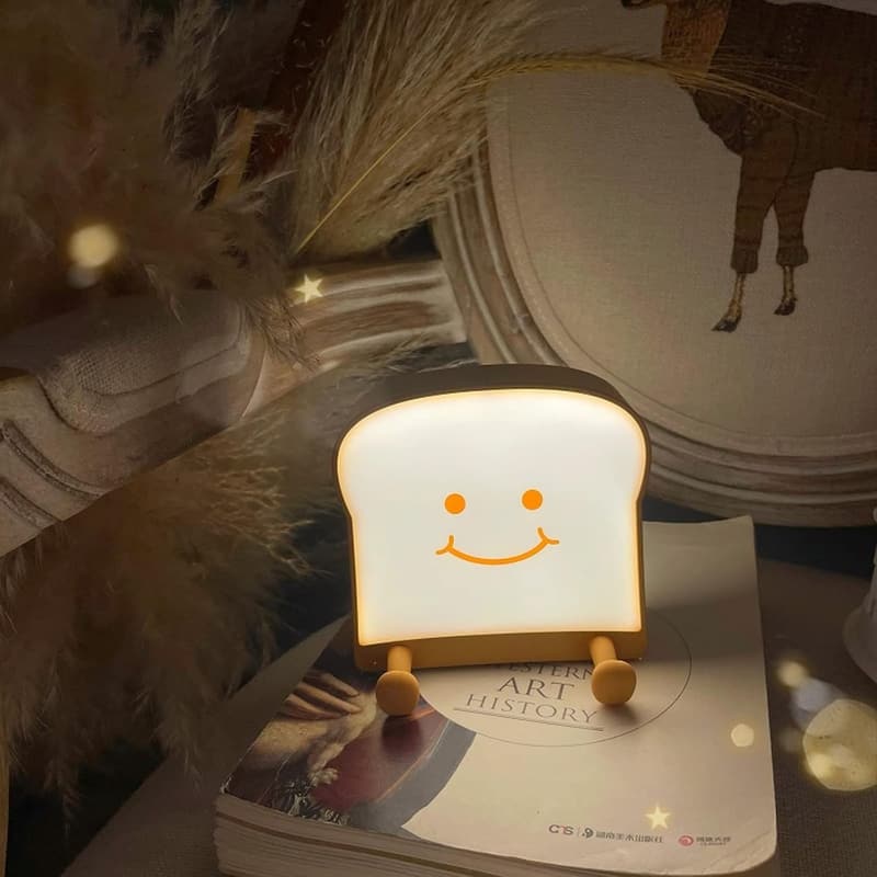 Graduation Gift Toast Lamp, Smiling LED Night Light