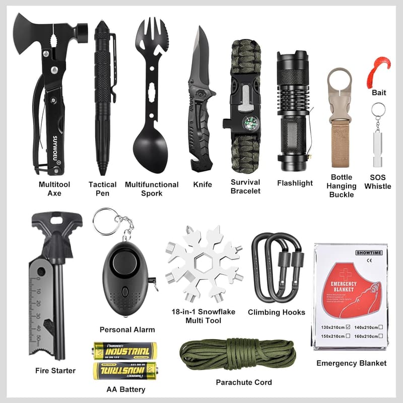 Father's Day Survival Gear 21-in-1 Tool Kit